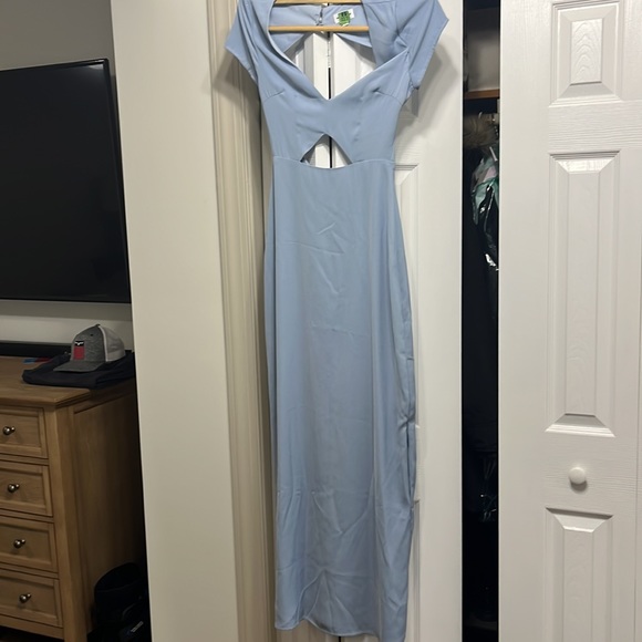 Zahara maxi dress in light blue - super down - Picture 6 of 9